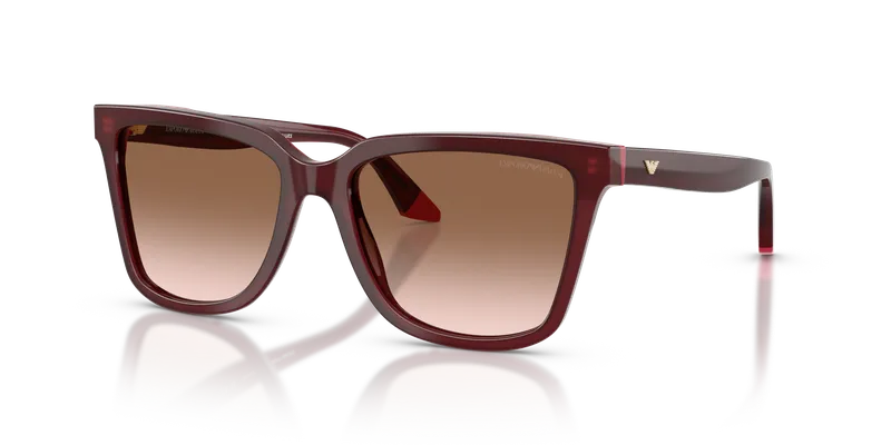 Emporio Armani EA4261F-632013 แว่นกันแดดผู้หญิง Opal Bordeaux/Pink มุมเฉียง