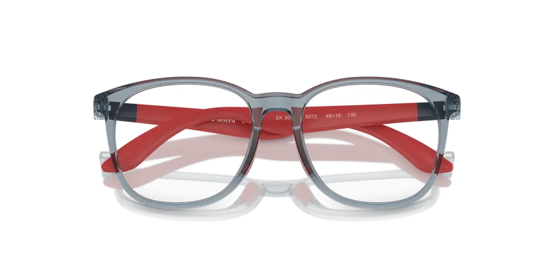 Emporio Armani EK3004F-5072 ระยะใกล้ด้านหน้า น้ำเงินโปร่งใสประกาย