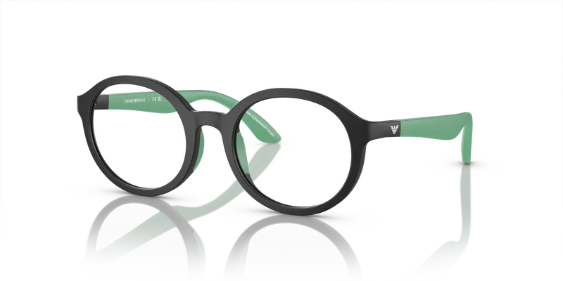 Emporio Armani EK3005F-5001 แว่นสายตาเด็ก ดำด้าน มุมเฉียง
