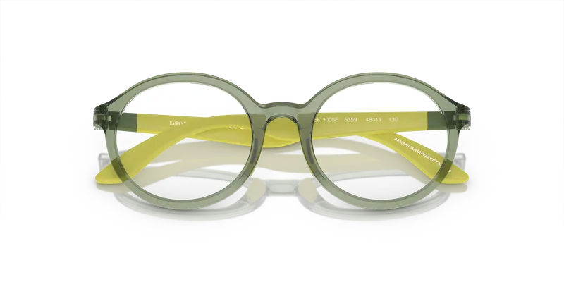 Emporio Armani EK3005F-5359 ระยะใกล้ด้านหน้า สีเขียวใสมันเงา