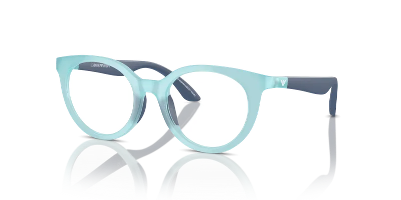 Emporio Armani EK3007F-6137 แว่นสายตาเด็ก Opaline Azure มุมเฉียง