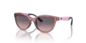 Emporio Armani EK4003F-537646 แว่นกันแดดเด็ก ไลแลคโปร่งใสประกาย มุมเฉียง