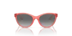 แว่นกันแดด Emporio Armani EK4003F-537711 Shiny Transparent Coral Grey Gradient Emporio Armani EK4003F-537711 ด้านหน้า Shiny Transparent Coral