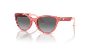 Emporio Armani EK4003F-537711 แว่นกันแดดเด็ก Shiny Transparent Coral มุมเฉียง