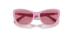 แว่นกันแดด Emporio Armani EK4004F-613069 Shiny Pink Dark Violet Emporio Armani EK4004F-613069 ระยะใกล้ด้านหน้า Shiny Pink