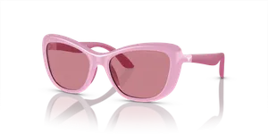 Emporio Armani EK4004F-613069 แว่นกันแดดเด็ก Shiny Pink มุมเฉียง