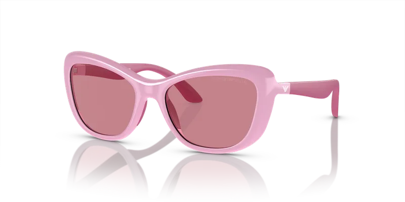 แว่นกันแดด Emporio Armani EK4004F-613069 Shiny Pink Dark Violet Emporio Armani EK4004F-613069 แว่นกันแดดเด็ก Shiny Pink มุมเฉียง