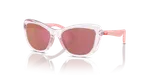 Shiny Transparent Pink Dark Violet Mirror Red