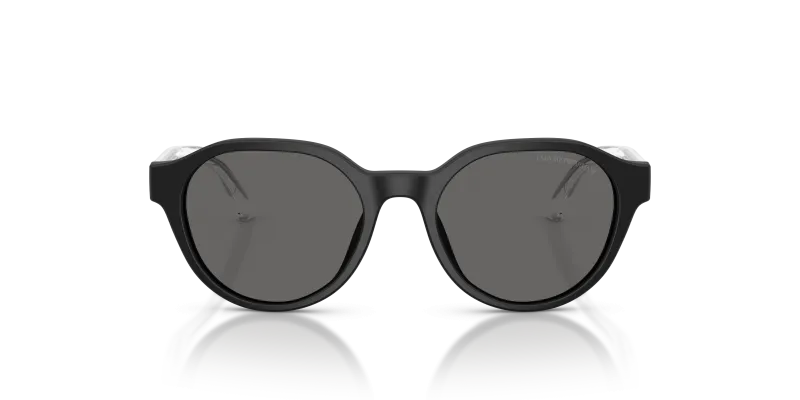 แว่นกันแดดเด็ก Emporio Armani EK4008U-500187 ด้านหน้า กรอบแฟนทอสสีดำด้าน เลนส์เทาเข้ม สำหรับเด็ก