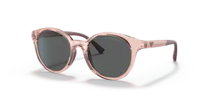 Emporio Armani EK4185F-554487 แว่นกันแดดเด็ก ชมพูโปร่งใสประกาย มุมเฉียง