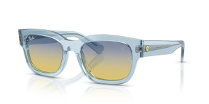 แว่นกันแดด Rayban RB2228M-F708EI Transparent Light Blue Gradient Yellow Blue