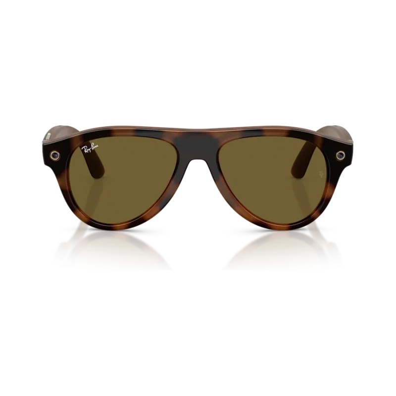 Rayban Meta Aviator Gen 3 สี Havana เลนส์ Brown มุมหน้า
