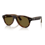 Rayban Meta Aviator Gen 3 สี Havana เลนส์ Brown มุมเฉียงซ้าย