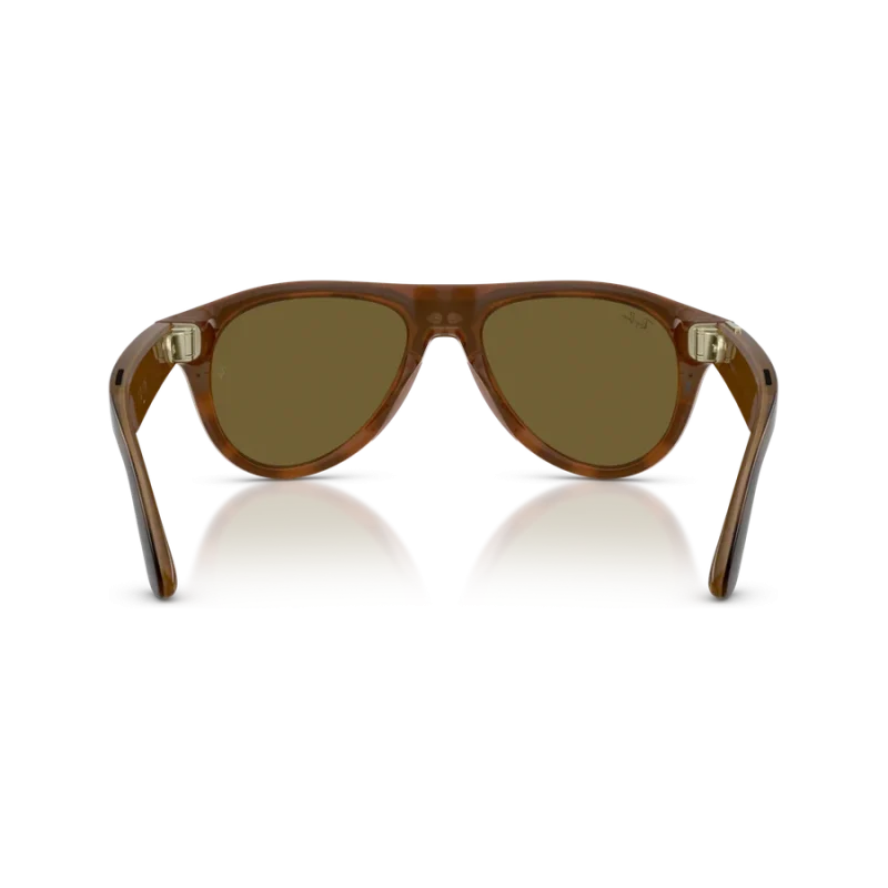 Rayban Meta Aviator Gen 3 สี Havana เลนส์ Brown มุมด้านหลัง
