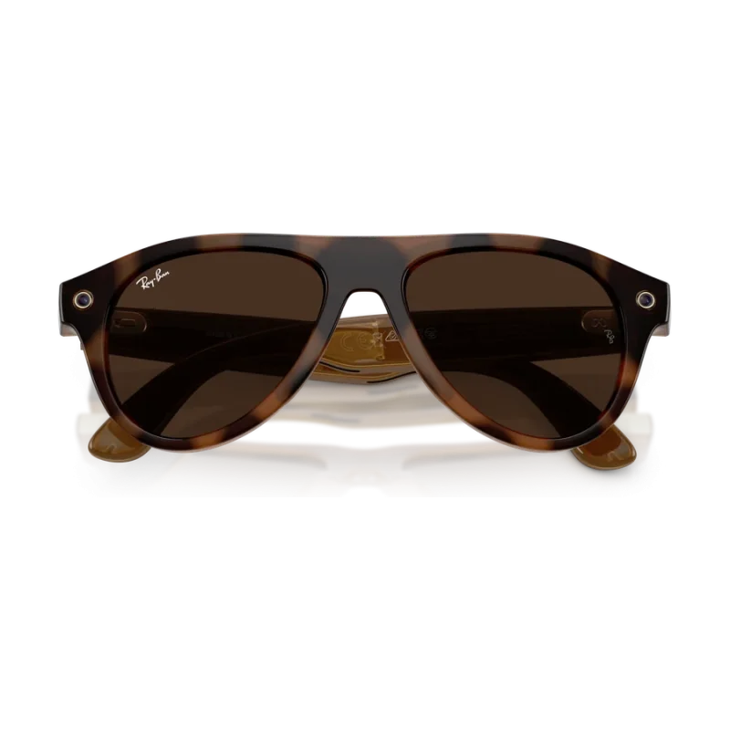 Rayban Meta Aviator Gen 3 สี Havana เลนส์ Transitions Gen S Brown พับขาแว่น เลนส์เข้มเมื่อโดนแสง
