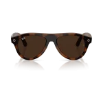 Rayban Meta Aviator Gen 3 สี Havana เลนส์ Transitions Gen S Brown มุมหน้า เลนส์เข้มเมื่อโดนแสง