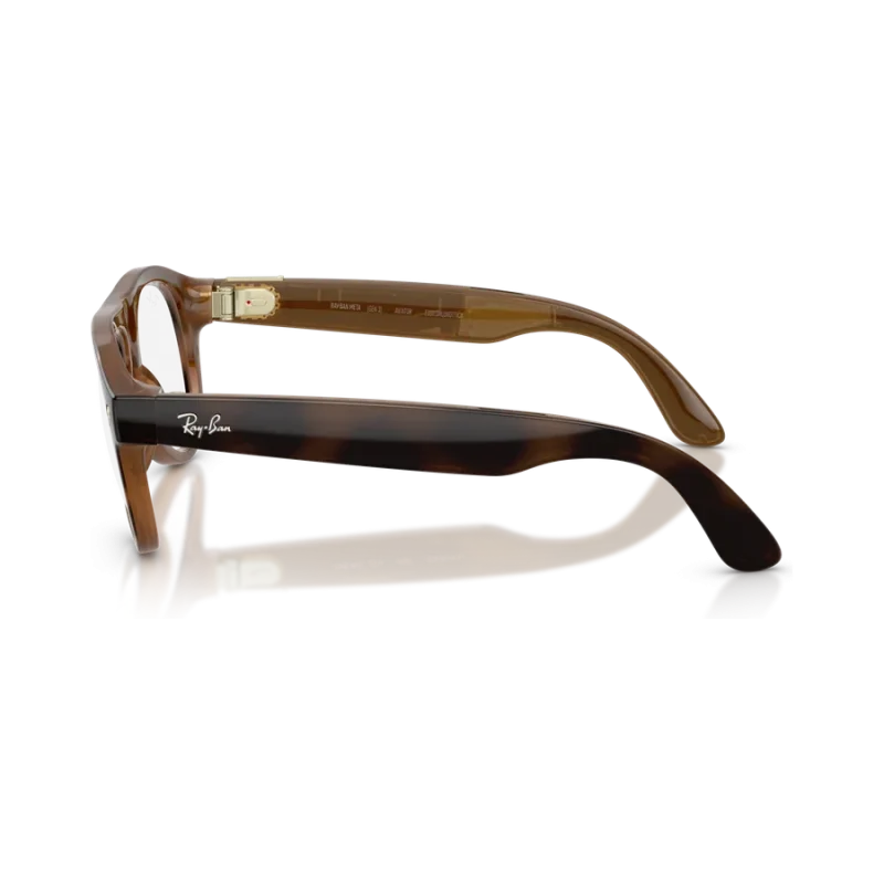Rayban Meta Aviator Gen 3 สี Havana เลนส์ Transitions Gen S Brown มุมด้านข้าง