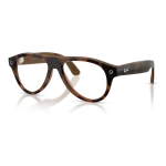 Rayban Meta Aviator Gen 3 สี Havana เลนส์ Transitions Gen S Brown มุมเฉียงซ้าย