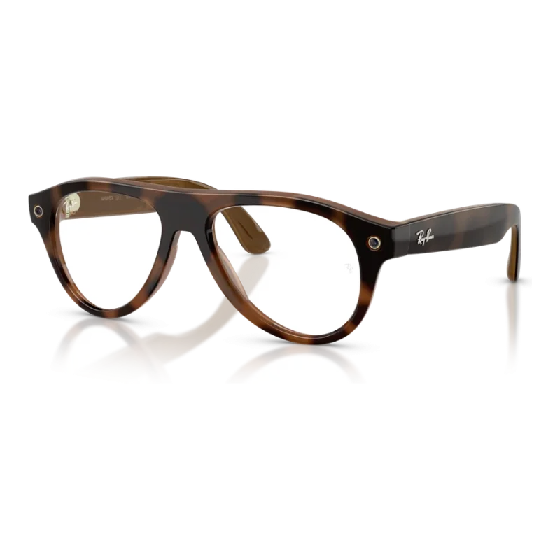 Rayban Meta Aviator Gen 3 สี Havana เลนส์ Transitions Gen S Brown มุมเฉียงซ้าย