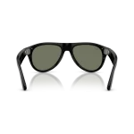Rayban Meta Aviator Gen 3 สี Shiny Black เลนส์ Polarized Green มุมด้านหลัง Rayban Meta Aviator Gen 3 สี Shiny Black เลนส์ Polarized Green มุมด้านหลัง