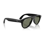 Rayban Meta Aviator Gen 3 สี Shiny Black เลนส์ Polarized Green มุมเฉียงขวา Rayban Meta Aviator Gen 3 สี Shiny Black เลนส์ Polarized Green มุมเฉียงขวา
