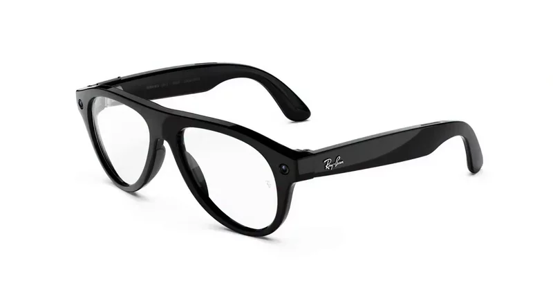 เลนส์ Rayban Meta Shiny Black / Transitions Graphite Green เปลี่ยนความเข้มอัตโนมัติ