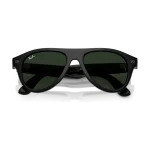 Rayban Meta Aviator Gen 3 สี Shiny Black เลนส์ Transitions Gen S Graphite Green พับขาแว่น เลนส์เข้มเมื่อโดนแสง