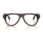 rayban-meta-aviator-gen-3-transparent-umber-transitions-jade-front Rayban Meta Aviator Gen 3 สี Transparent Umber เลนส์ Transitions Jade มุมหน้า