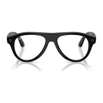 rayban-meta-aviator-optics-gen-3-shiny-black-clear-front Rayban Meta Aviator Optics Gen 3 สี Shiny Black เลนส์ใส Demo Lens มุมหน้า