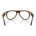 Rayban Meta Aviator Optics Gen 3 สี Shiny Havana เลนส์ใส Demo Lens มุมด้านหลัง
