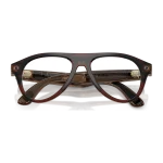Rayban Meta Aviator Optics Gen 3 สี Transparent Umber เลนส์ใส Demo Lens พับขาแว่น