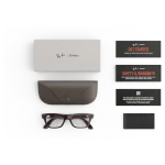 Rayban Meta Blayzer Optics Gen 2 สี Brick Brown เลนส์ Clear อุปกรณ์ในกล่องพร้อมเคสชาร์จ