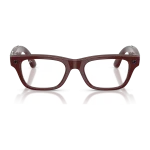 rayban-meta-blayzer-brick-brown-clear-gen-2-front Rayban Meta Blayzer Optics Gen 2 สี Brick Brown เลนส์ใส Demo Lens มุมหน้า