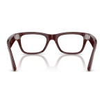 rayban-meta-blayzer-brick-brown-clear-gen-2-rear Rayban Meta Blayzer Optics Gen 2 สี Brick Brown เลนส์ใส Demo Lens มุมด้านหลัง