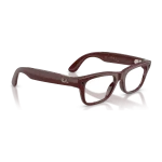 rayban-meta-blayzer-brick-brown-clear-gen-2-right Rayban Meta Blayzer Optics Gen 2 สี Brick Brown เลนส์ใส Demo Lens มุมเฉียงขวา