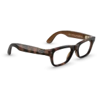 Right quarter view of Rayban Meta Blayzer Optics (Gen 2) with Havana frames with Clear lenses. Right quarter view of Rayban Meta Blayzer Optics (Gen 2) with Havana frames with Clear lenses.