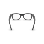 Rear view of Rayban Meta Blayzer Optics (Gen 2) with Transparent Matt Ice Grey frames with Clear Lenses. Rear view of Rayban Meta Blayzer Optics (Gen 2) with Transparent Matt Ice Grey frames with Clear Lenses.