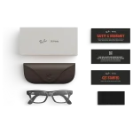 rayban-meta-blayzer-matte-transparent-ice-grey-clear-gen-2-case Rayban Meta Blayzer Optics Gen 2 สี Matte Transparent Ice Grey เลนส์ Clear อุปกรณ์ในกล่องพร้อมเคสชาร์จ