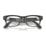 rayban-meta-blayzer-matte-transparent-ice-grey-clear-gen-2-folded Rayban Meta Blayzer Optics Gen 2 สี Matte Transparent Ice Grey เลนส์ใส Demo Lens พับขาแว่น