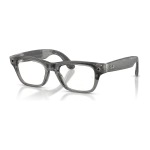 rayban-meta-blayzer-matte-transparent-ice-grey-clear-gen-2-quarter-left Rayban Meta Blayzer Optics Gen 2 สี Matte Transparent Ice Grey เลนส์ใส Demo Lens มุมเฉียงซ้าย