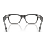 Rayban Meta Blayzer Optics Gen 2 สี Matte Transparent Ice Grey เลนส์ใส Demo Lens มุมด้านหลัง
