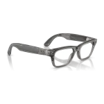 rayban-meta-blayzer-matte-transparent-ice-grey-clear-gen-2-right Rayban Meta Blayzer Optics Gen 2 สี Matte Transparent Ice Grey เลนส์ใส Demo Lens มุมเฉียงขวา
