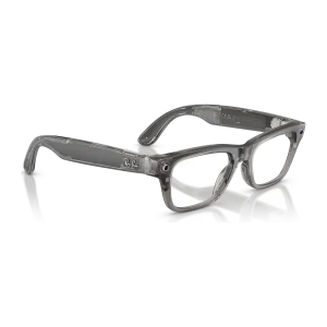 Rayban Meta Blayzer Optics Gen 2 Matte Transparent Ice Grey Clear