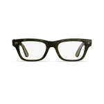 Front view of Rayban Meta Blayzer Optics (Gen 2) with Transparent Shiny Dark Olive frames with Clear lenses. Front view of Rayban Meta Blayzer Optics (Gen 2) with Transparent Shiny Dark Olive frames with Clear lenses.