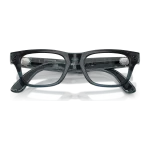 Rayban Meta Blayzer Optics Gen 2 สี Transparent Ocean Blue เลนส์ใส Demo Lens พับขาแว่น