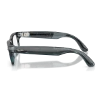 Rayban Meta Blayzer Optics Gen 2 สี Transparent Ocean Blue เลนส์ใส Demo Lens มุมด้านข้าง