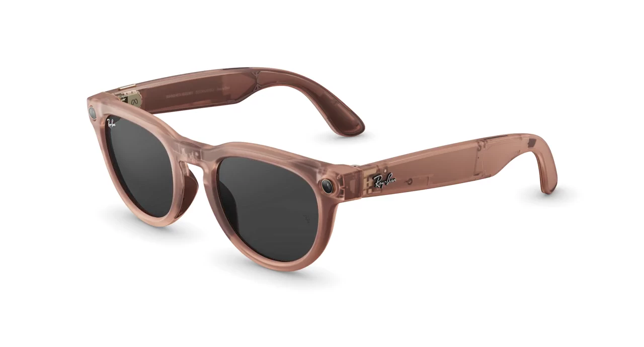 Matt Transparent Peach / Clear to Grey Transitions® สีเลนส์เข้ม