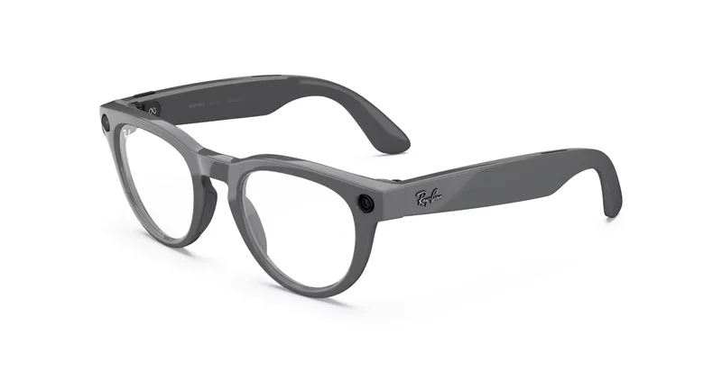 เลนส์ Rayban Meta Shiny Asteroid Grey / Clear to Emerald Transitions® เปลี่ยนความเข้มอัตโนมัติ