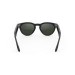 Rear view of Rayban Meta glasses with Shiny Black frames with Graphite Green Transitions® lenses.