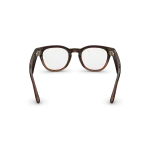 Rear view of Rayban Meta Scriber Optics (Gen 2) with Transparent Shiny Umber frames with Clear Lenses. Rear view of Rayban Meta Scriber Optics (Gen 2) with Transparent Shiny Umber frames with Clear Lenses.